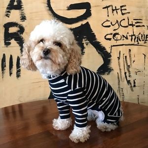NAVY Cozy Four Legged Pet Pajamas